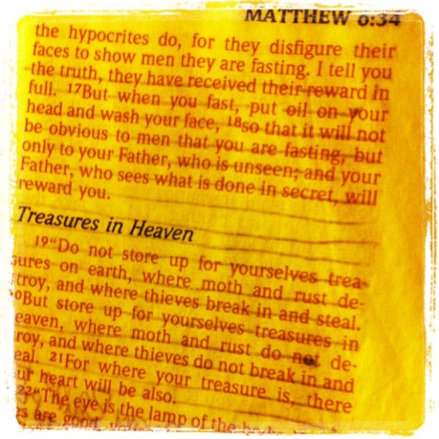 Treasures in Heaven